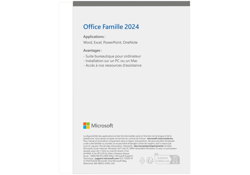 Microsoft Office Home 2024 - Boite - FR