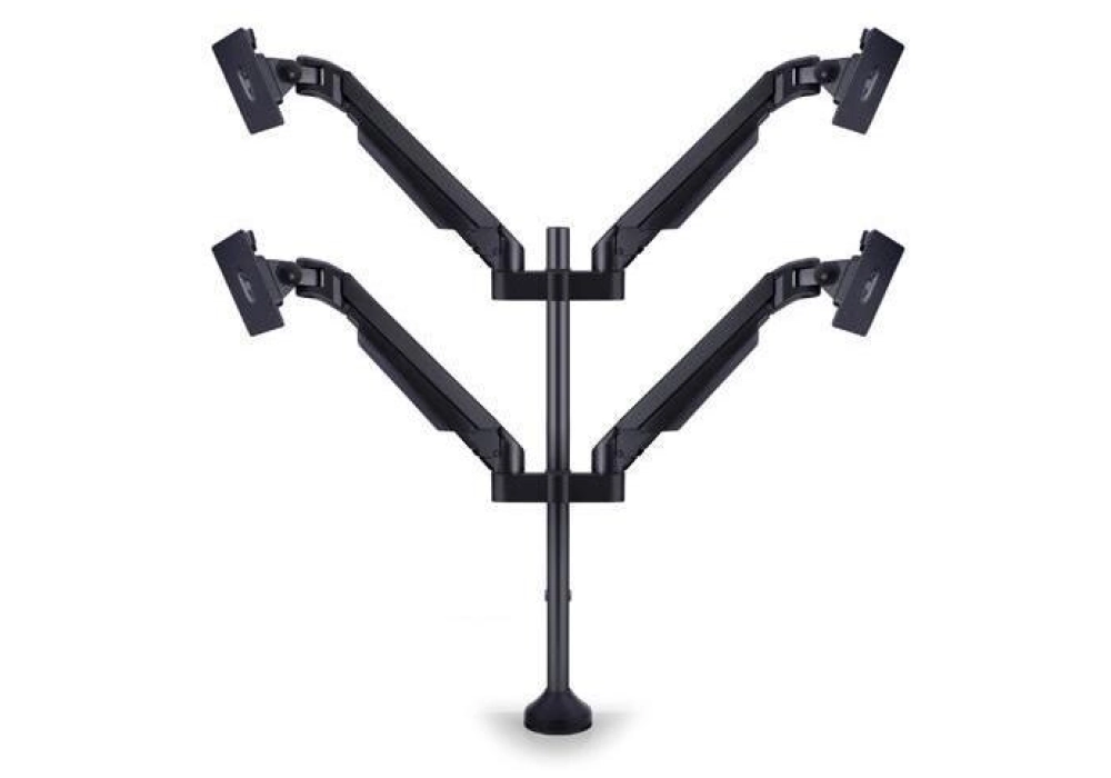 Multibrackets Supports de table Gas Lift Arm Quad jusqu'à 10 kg