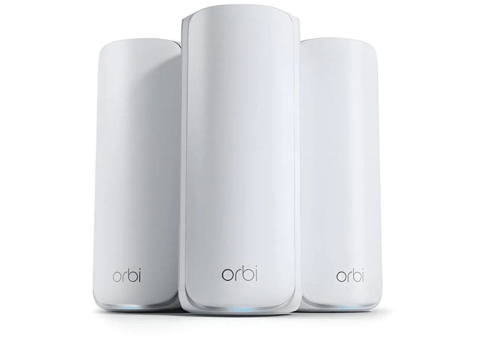 Netgear Satellite Mesh Orbi 773 RBE773-100EUS Pack de 3, Blanc