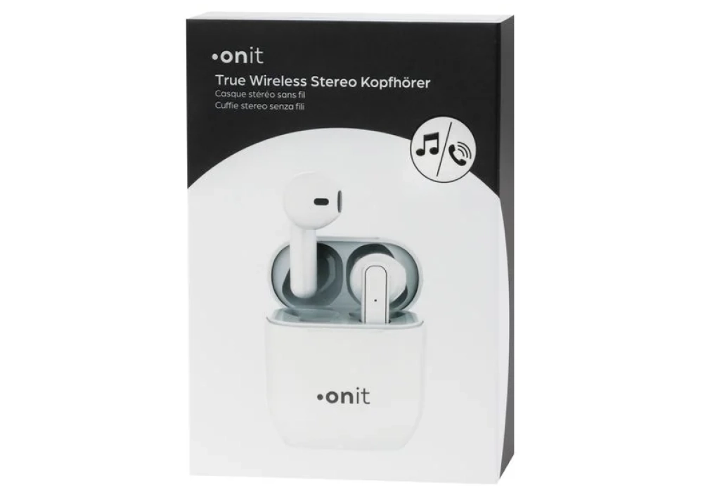 onit Écouteurs True Wireless In-Ear Entry Blanc