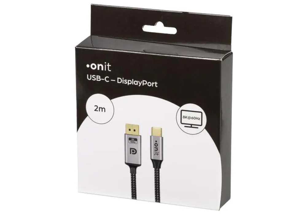 onit Câble USB type C - DisplayPort, 2 m