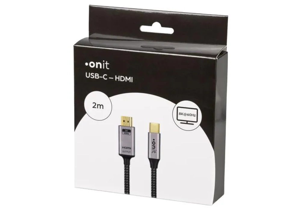 onit Câble USB type C - HDMI, 2 m