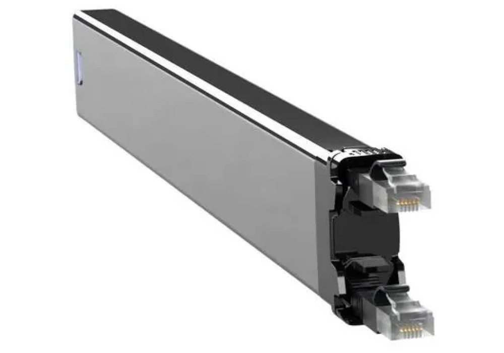 Patchbox Cassette Câble patch slim 365 Cat 6A, UTP, 0.8 m, Noir