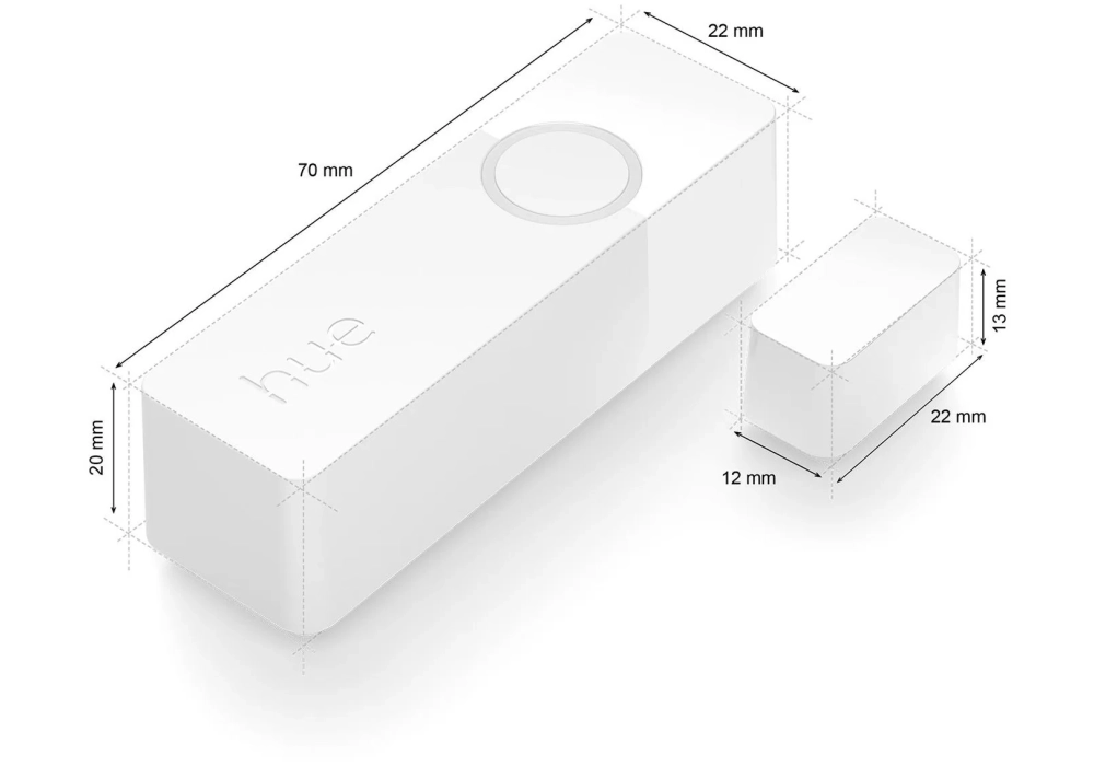 Philips Hue Secure Kit, caméra + capteur de contact, batterie, noir/blanc