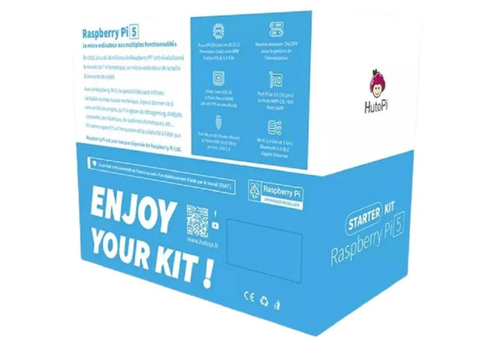 Raspberry Kit de démarrage Pi 5B 8 GB