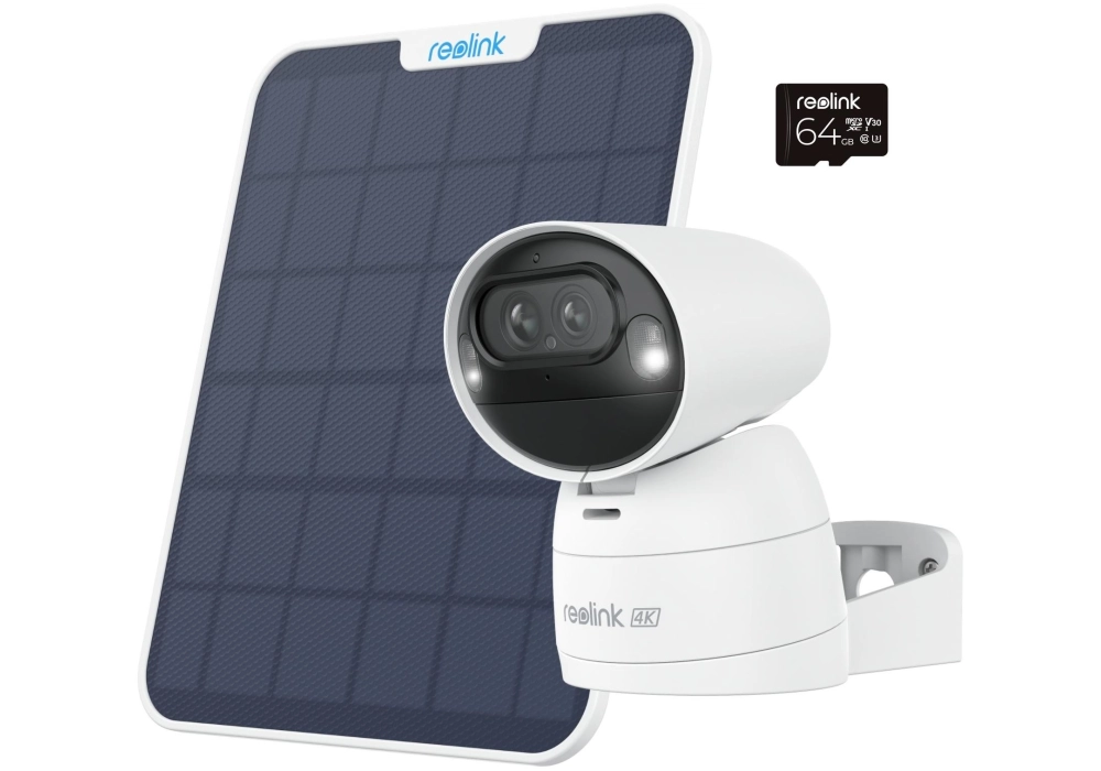 Reolink Caméra réseau Argus B730 Solar + 64 GB