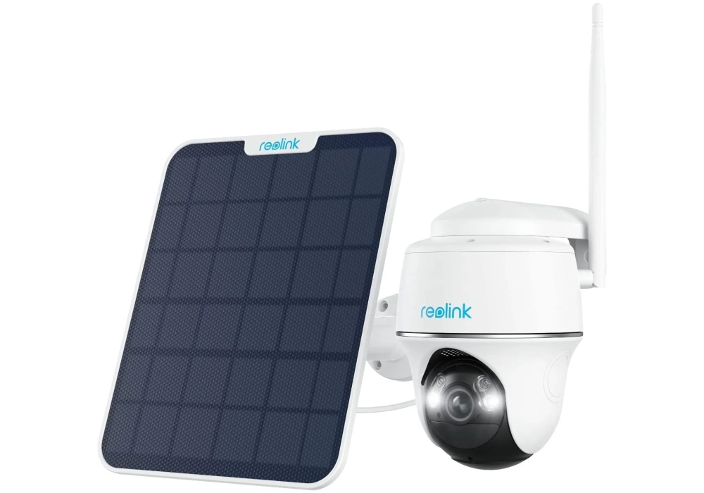 Reolink Caméra réseau Argus PT Ultra 4K 8MP Panneau solaire 2 inclus