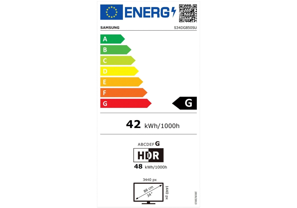 Samsung Moniteur Odyssey OLED G8 LS34DG850SUXEN