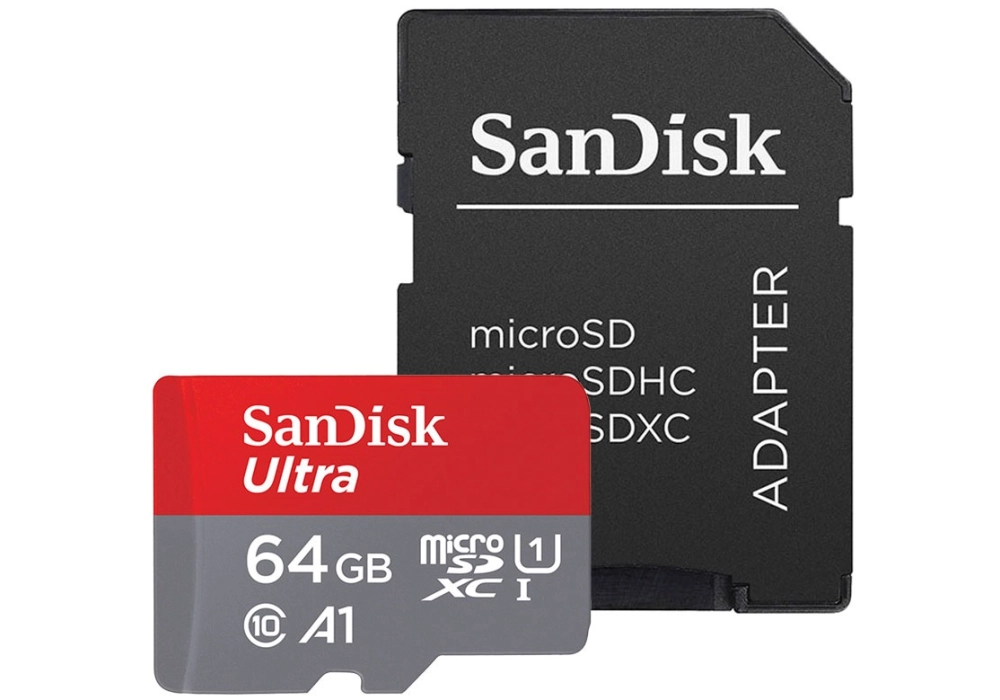 SanDisk Ultra microSDXC UHS-I A1 card - 64GB - SDSQUAR