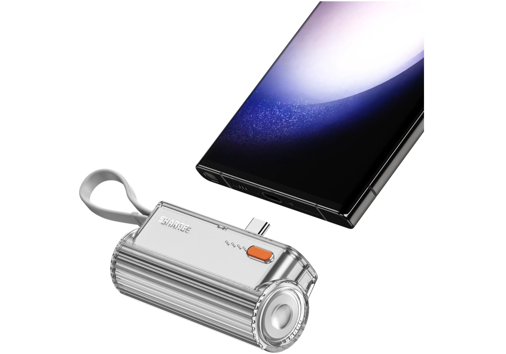 Sharge Batterie externe Flow Mini argent 5000 mAh