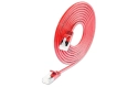 SLIM Câble patch slim RJ-45 - RJ-45, Cat 6A, U/FTP, 5 m, Rouge