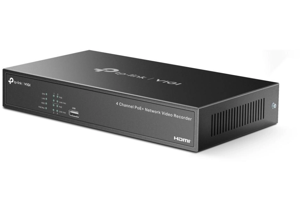 TP-Link Vigi Enregistreur réseau VIGI NVR1004H-4P 0 TB, 4 Canal 