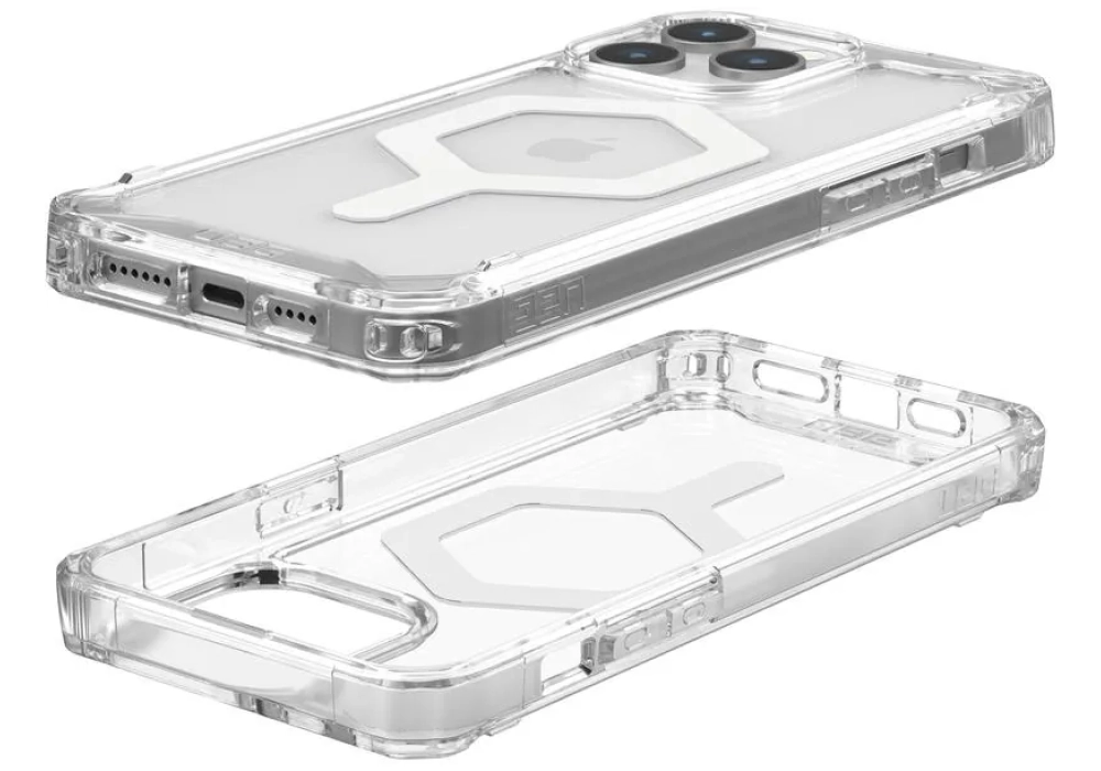 UAG Coque arrière Plyo MagSafe Apple iPhone 15 Pro Max Ice/White
