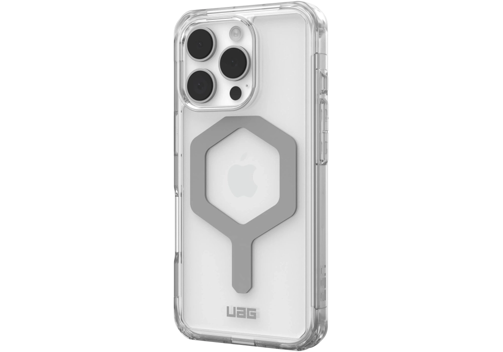 UAG Coque arrière Plyo MagSafe Apple iPhone 16 Pro Ice/Silver