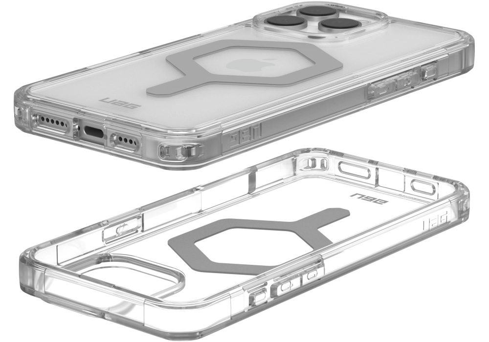 UAG Coque arrière Plyo MagSafe Apple iPhone 16 Pro Max Ice/Silver