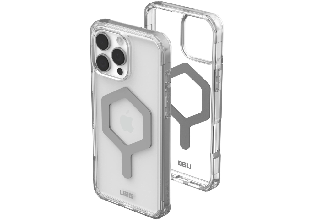 UAG Coque arrière Plyo MagSafe Apple iPhone 16 Pro Max Ice/Silver