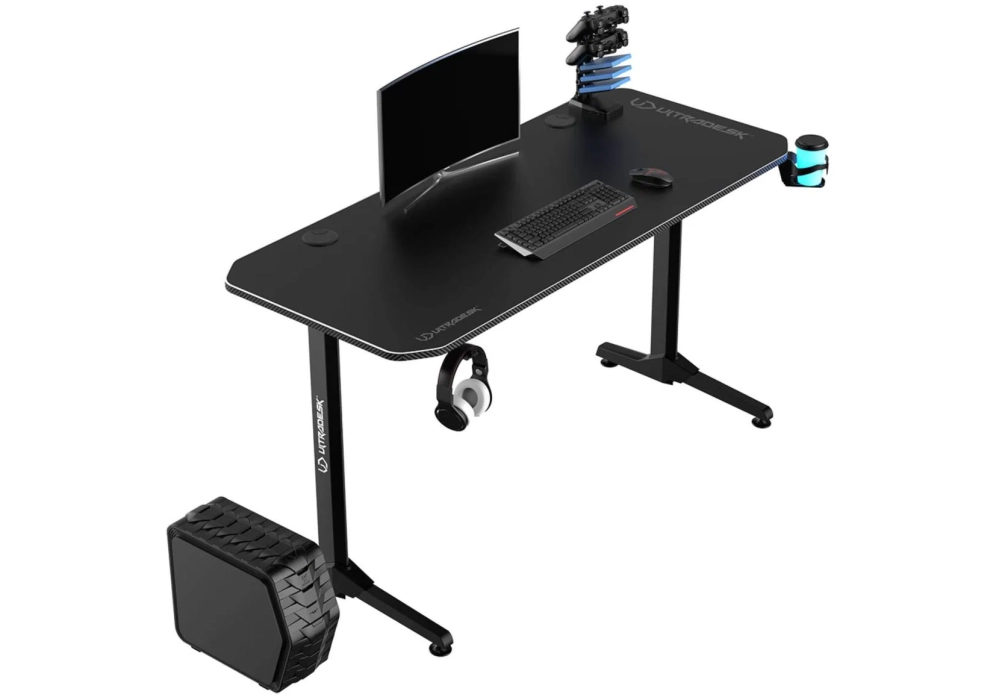 Ultradesk Table de jeu Frag Noir