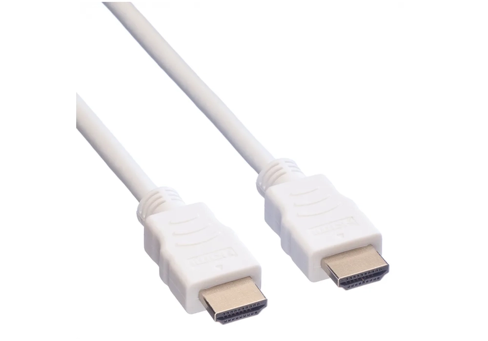 Value High Speed HDMI 1.4 Cable 4K - 5.0 m Blanc