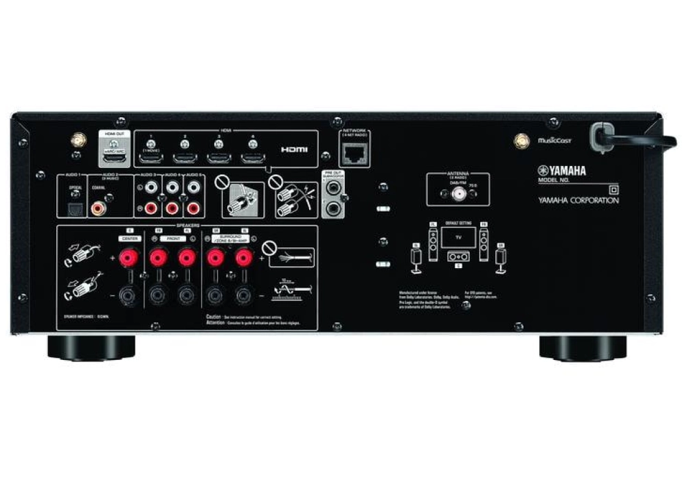 Yamaha Récepteur AV RX-V4A Noir